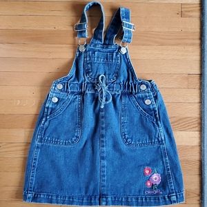 Jean overall dress